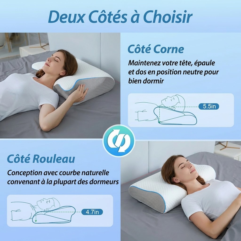 Deux hauteurs différentes pour un confort personnalisé